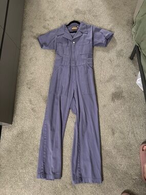Big Bud Press Lavender Short-Sleeve Utility Jumpsuit